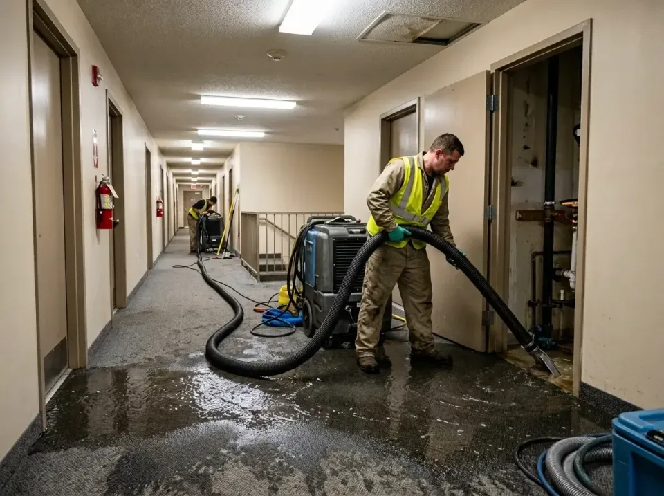 multi-unit-apartment-hallway-f-005 — frequently asked questions, Emergency Burst Pipe Water Extraction & Removal in Walkersv…